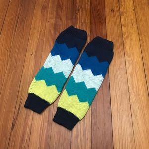 Leg Warmers / striped leg warmers OS
